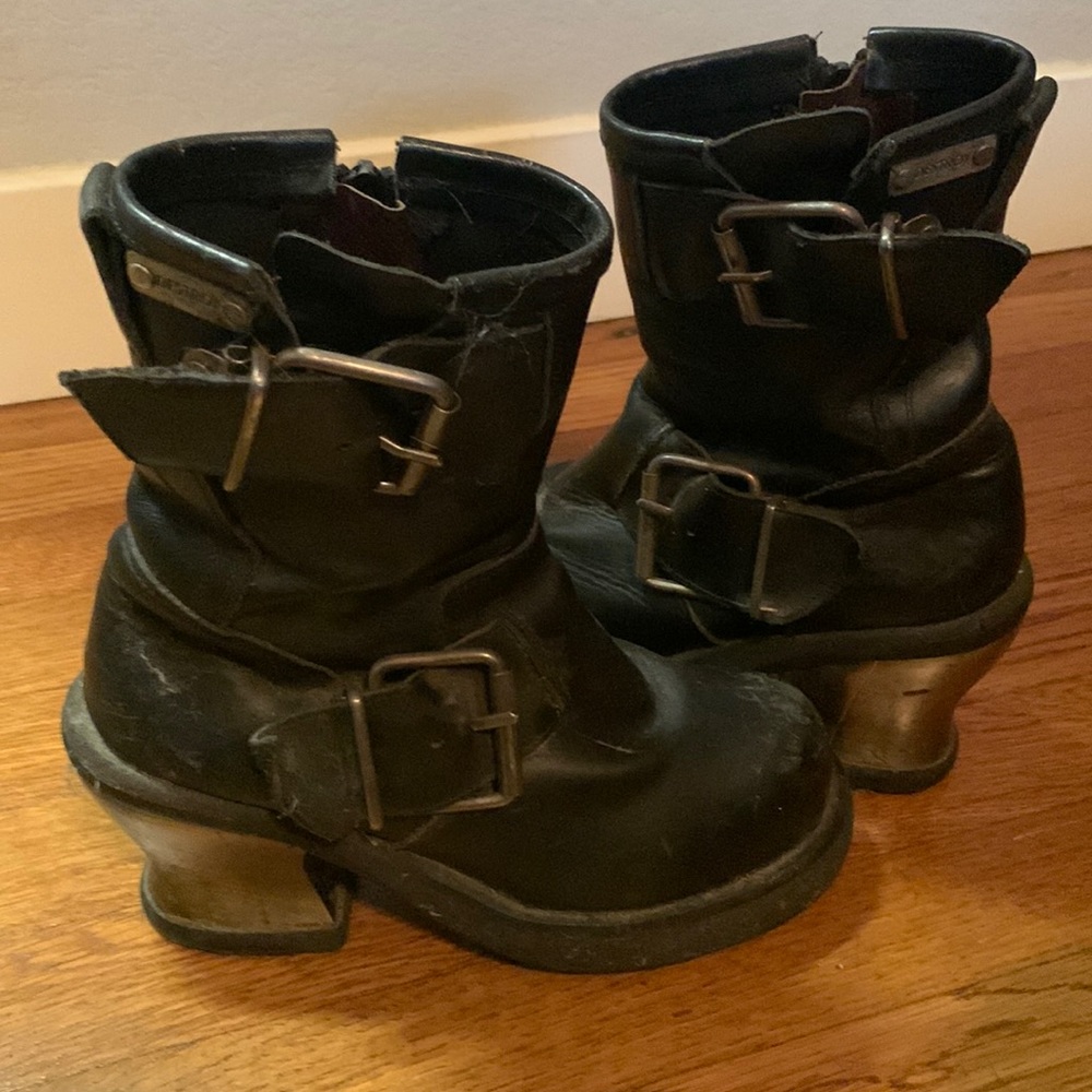 Destroy Vintage Rave Boot, Steel Heel US Size 7